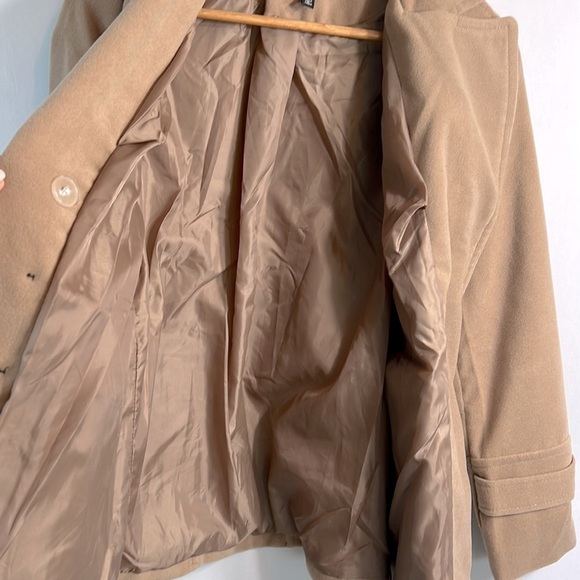 I.B. Diffusion Camel Pea Coat size S - Picture 9 of 9